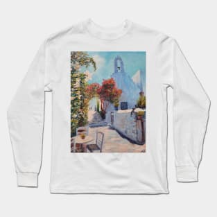 Afternoon in Greece, Oil Painting Long Sleeve T-Shirt